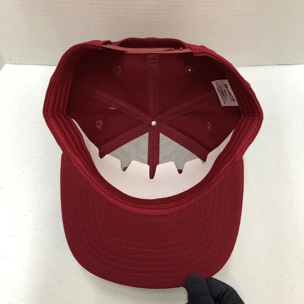 Duluth Trading Co Hat Cap Snap Back Mens One Size Red Patch Logo High Crown Fit